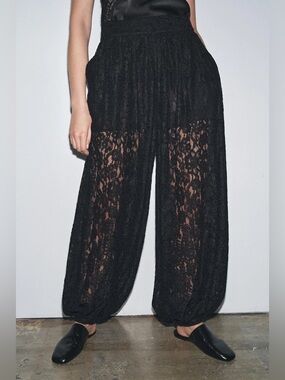 Zara lace ballon pants